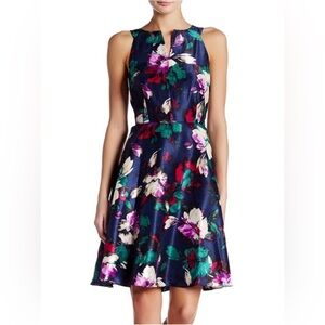 Nine West beautiful sleeveless floral cocktail dress wedding spring